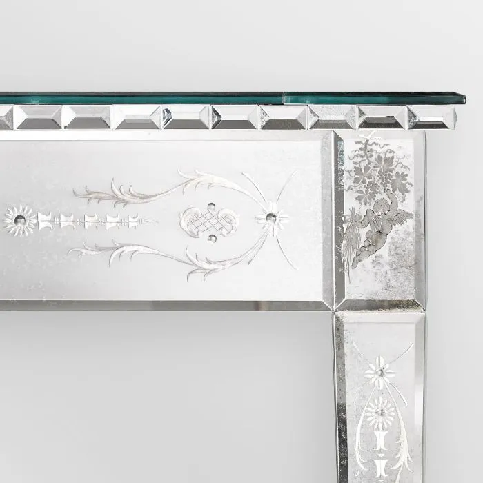Exquisite Three-Metre-Long Venetian Mirror Dining Table