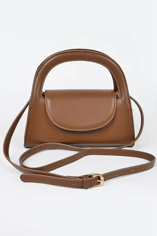 Faux Leather Handle Bag
