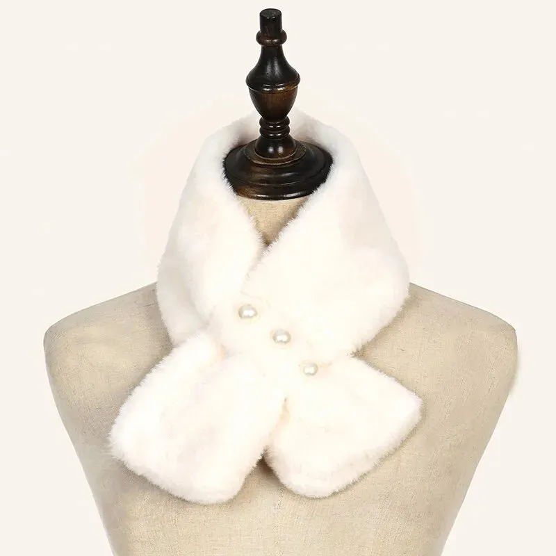 Faux Rabbit Fur Winter Warm Neckerchief