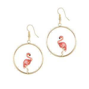 Flamingo Front Facing Hoops