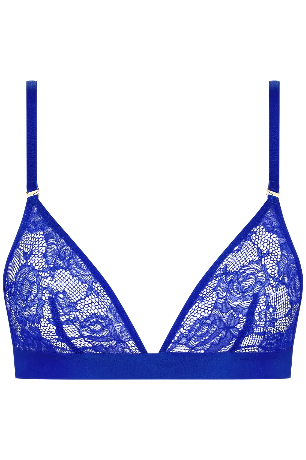 Flashback Lace Triangle Bra Blue