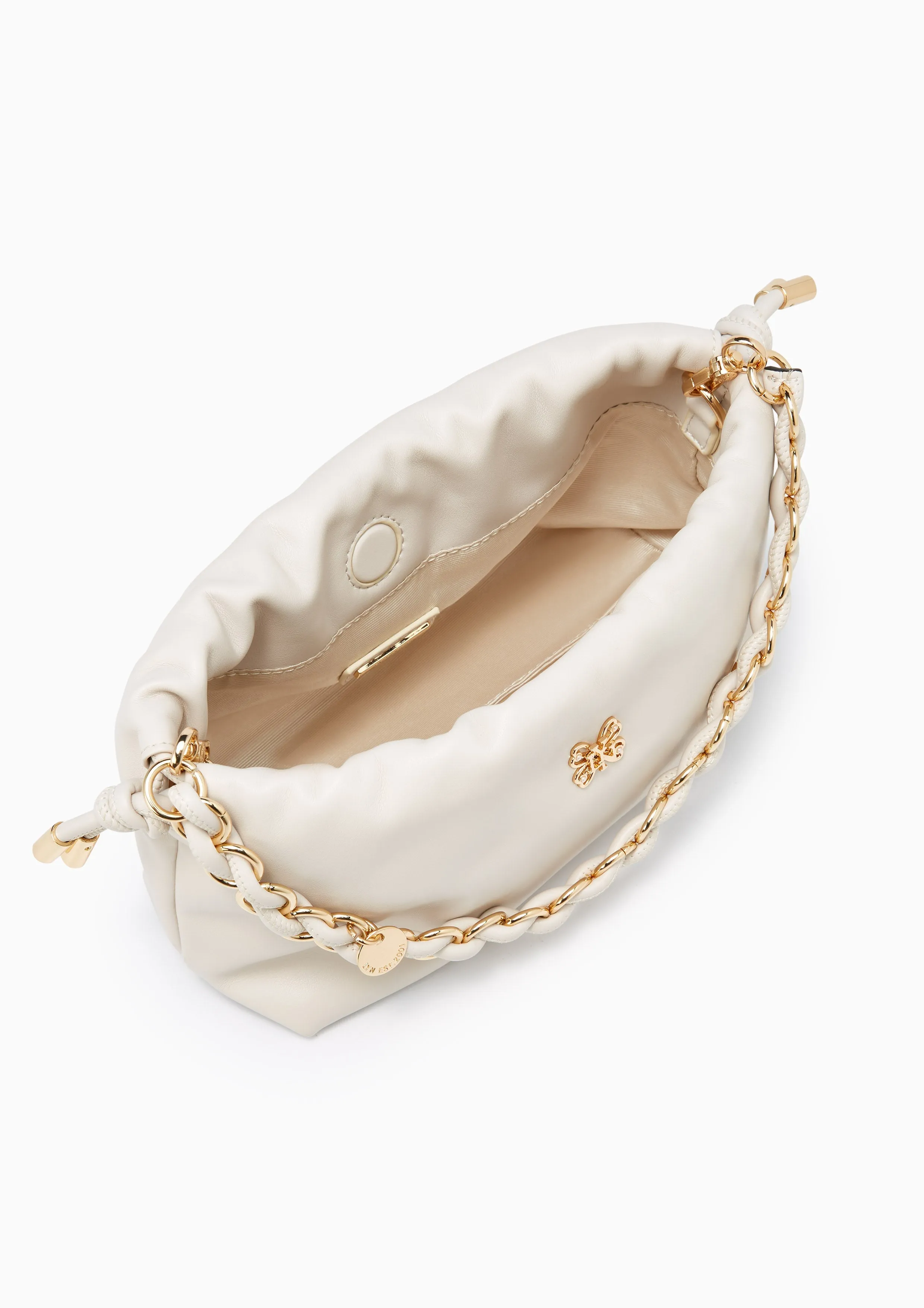 Floaty Drawstring Shoulder Bag Ivory