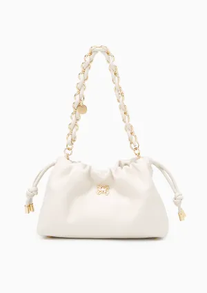 Floaty Drawstring Shoulder Bag Ivory
