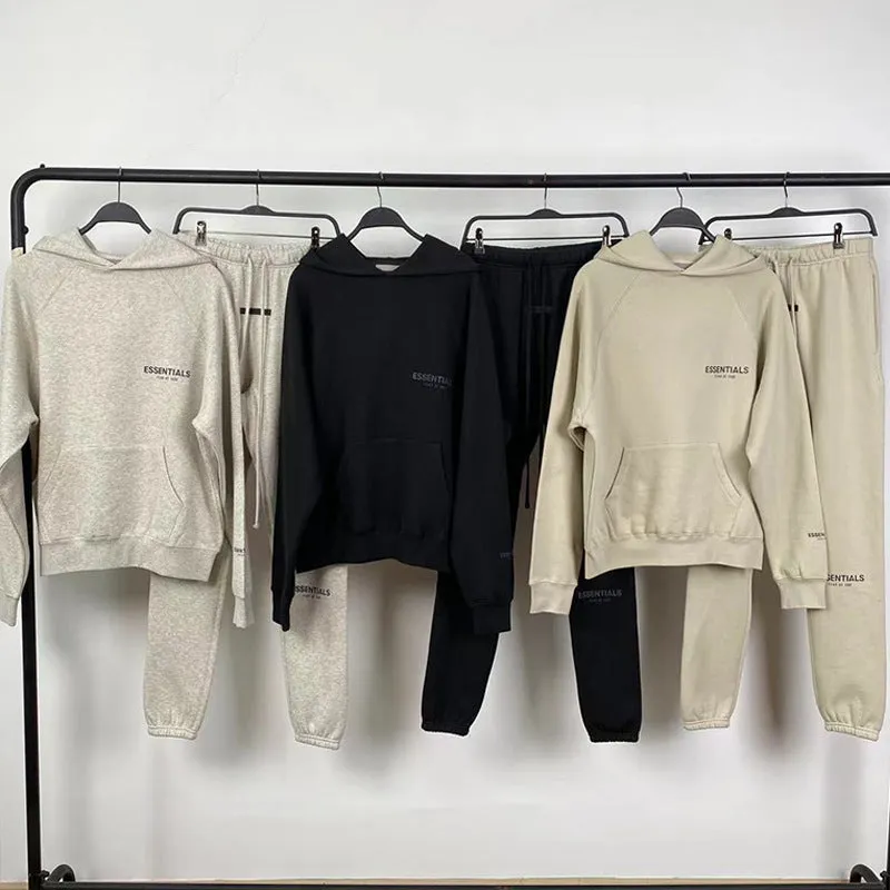 Fog Essentials Hoodie Reflective Logo Loose Fleece Sweater