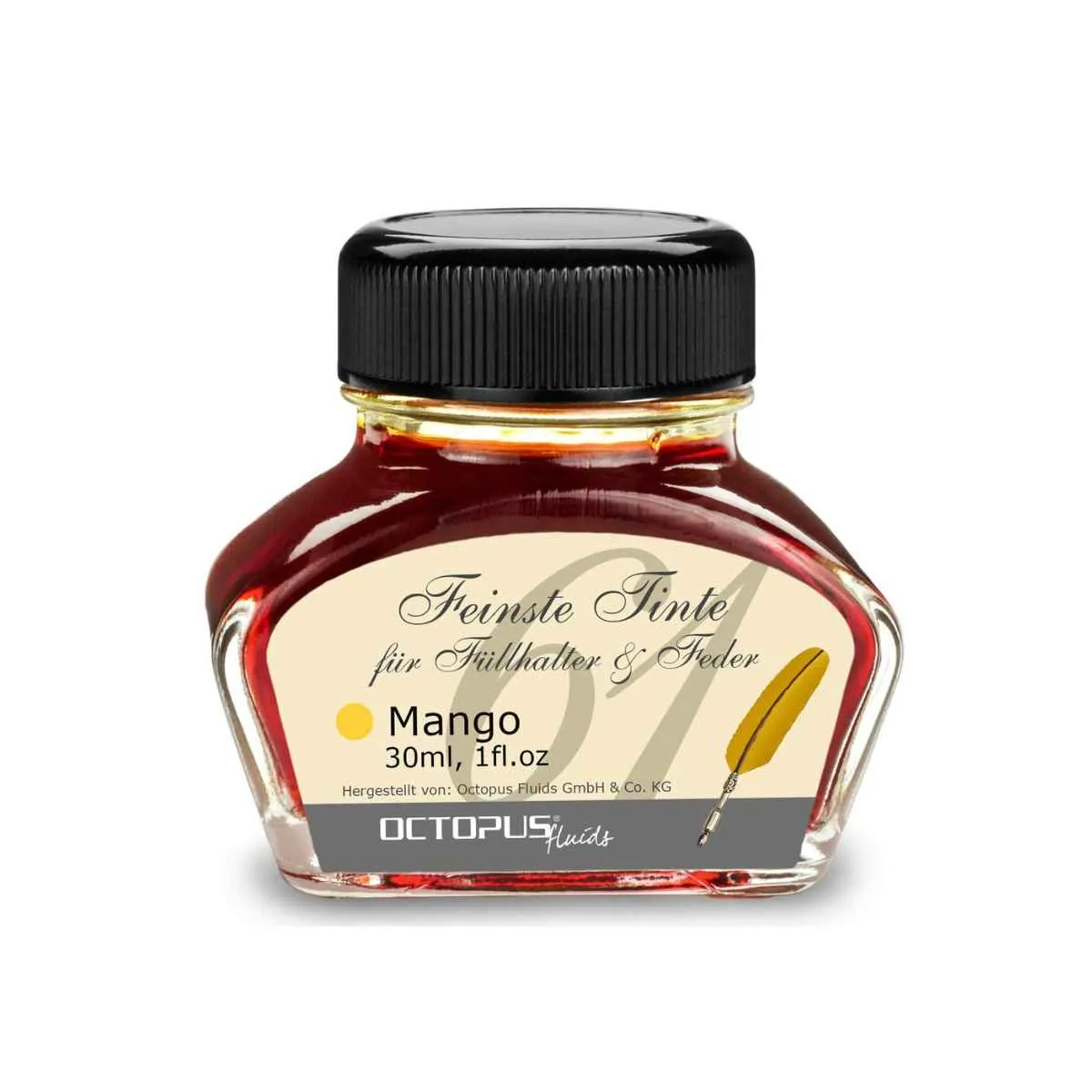 Fountain Pen Ink, Calligraphy Ink Bottle 30ml - Mango