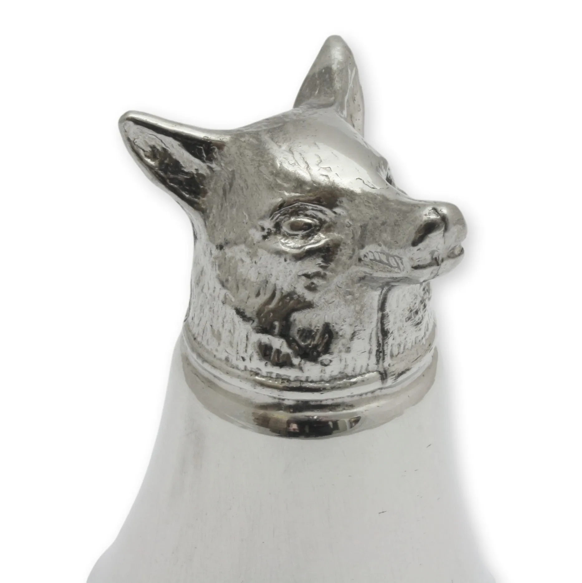 Fox Head English Pewter Julep Stirrup Cup