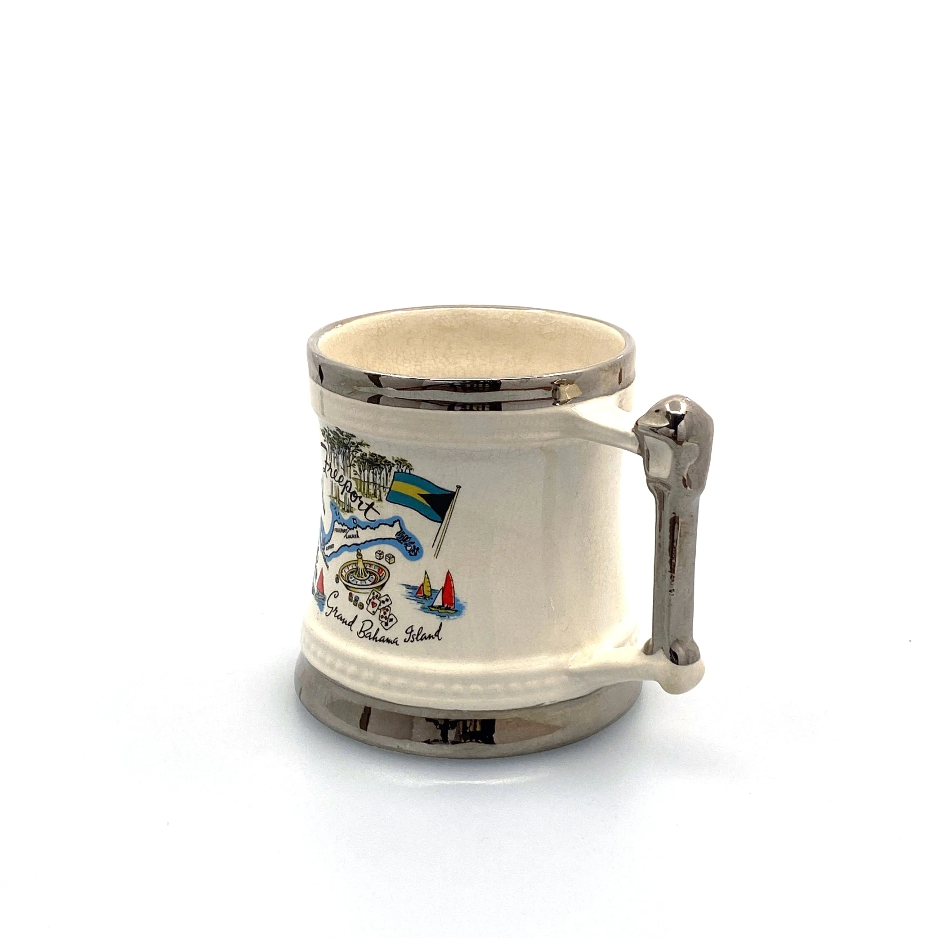 Freeport Grand Bahama Island Coffee Cup 12 Oz. White Souvenir Places