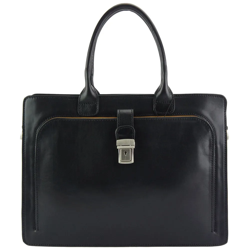 Giacinto leather business bag