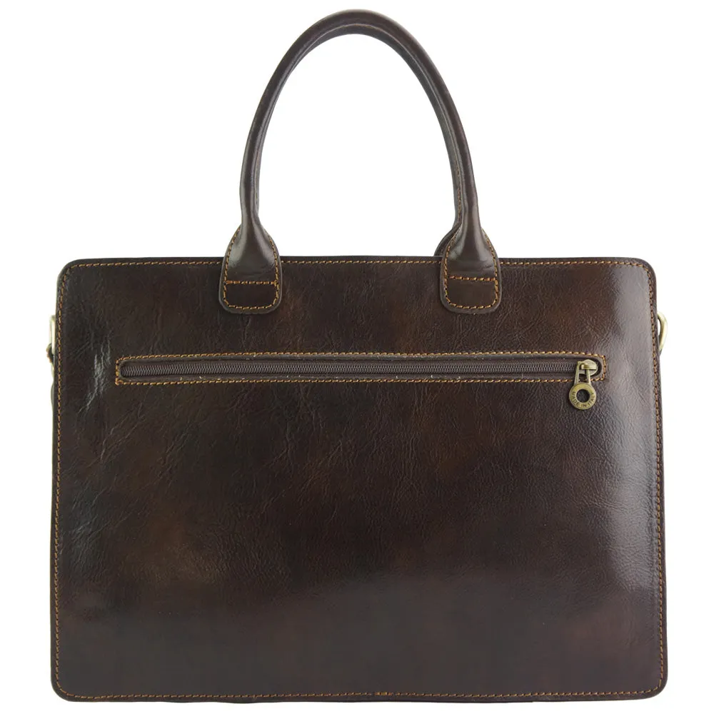 Giacinto leather business bag