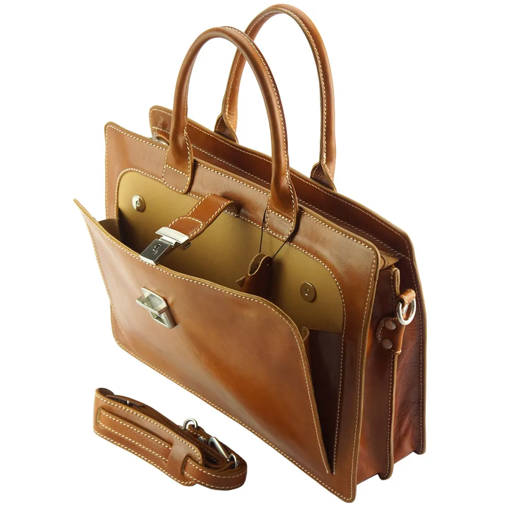 Giacinto leather business bag