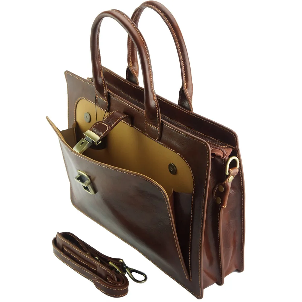 Giacinto leather business bag