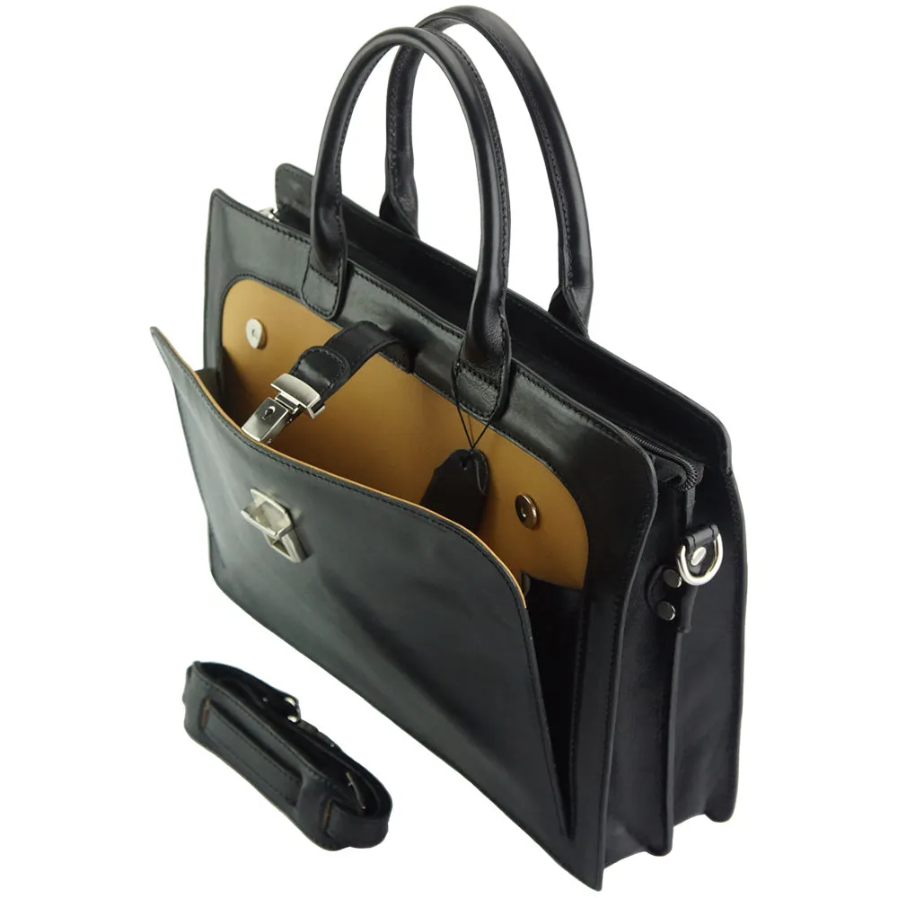 Giacinto leather business bag