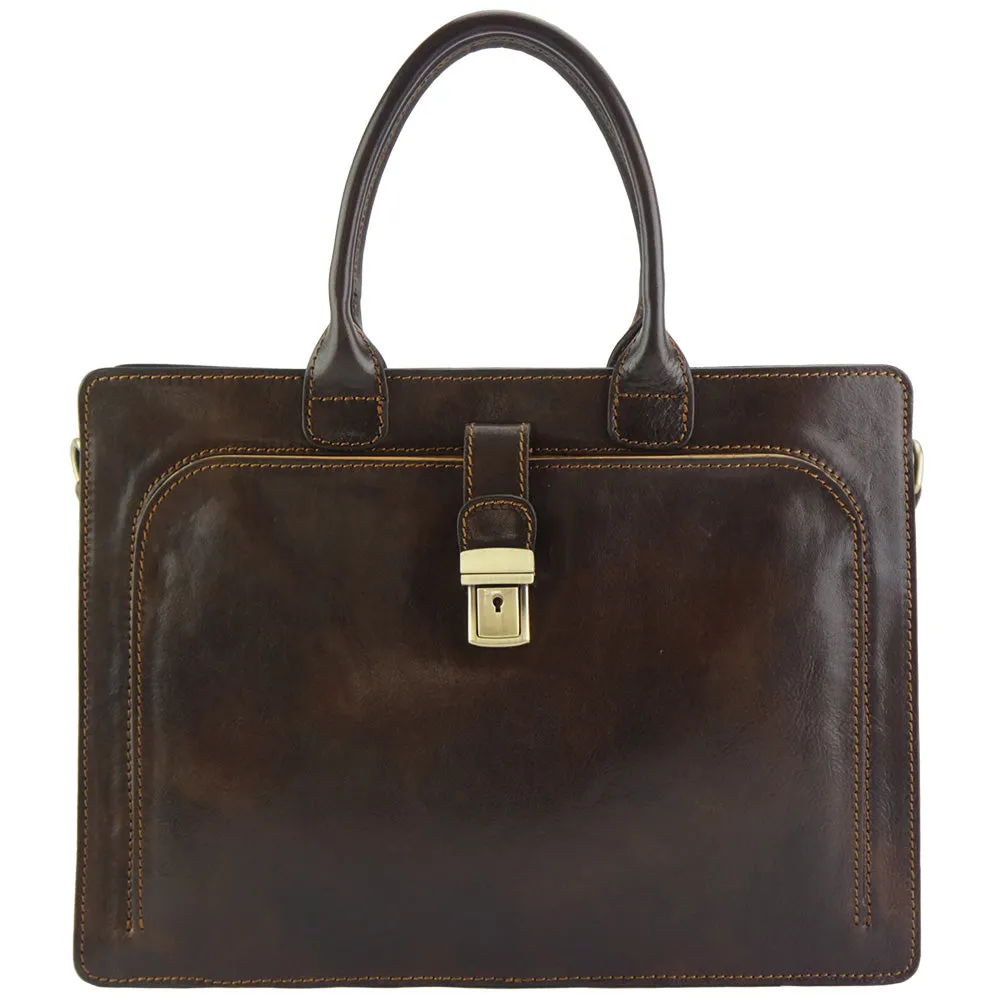 Giacinto leather business bag
