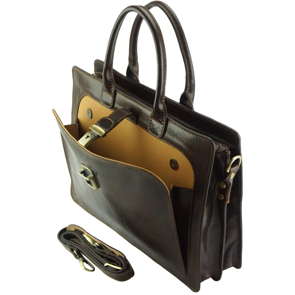 Giacinto leather business bag