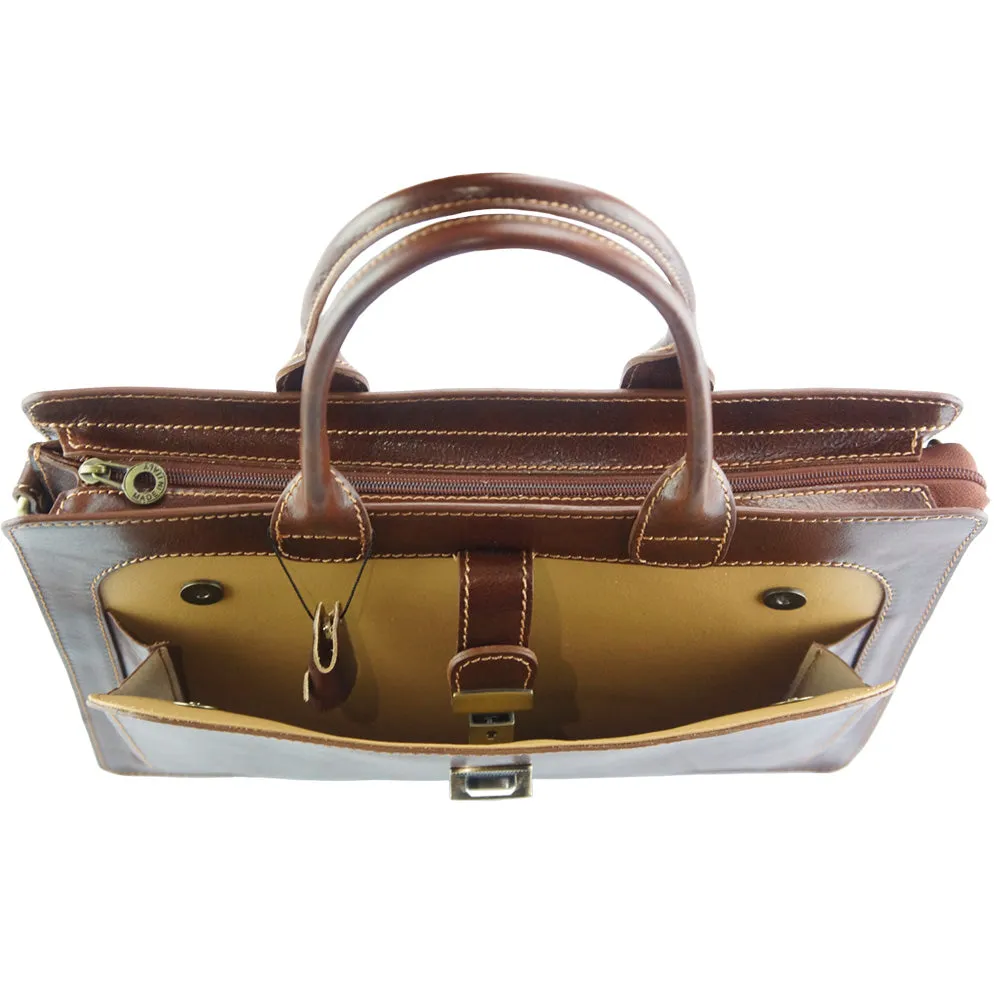 Giacinto leather business bag