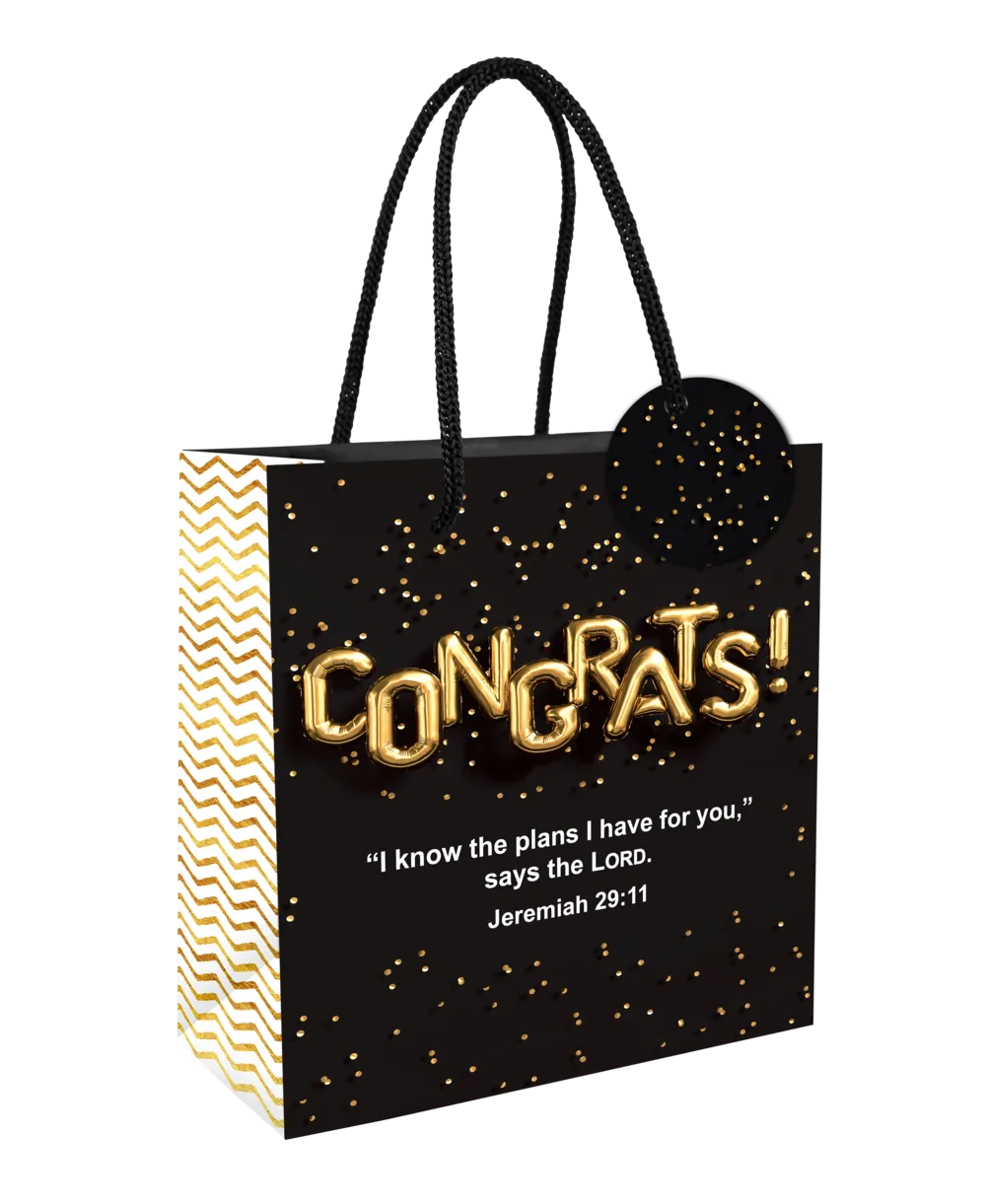 Gift Bag and Tag - Congratulations!