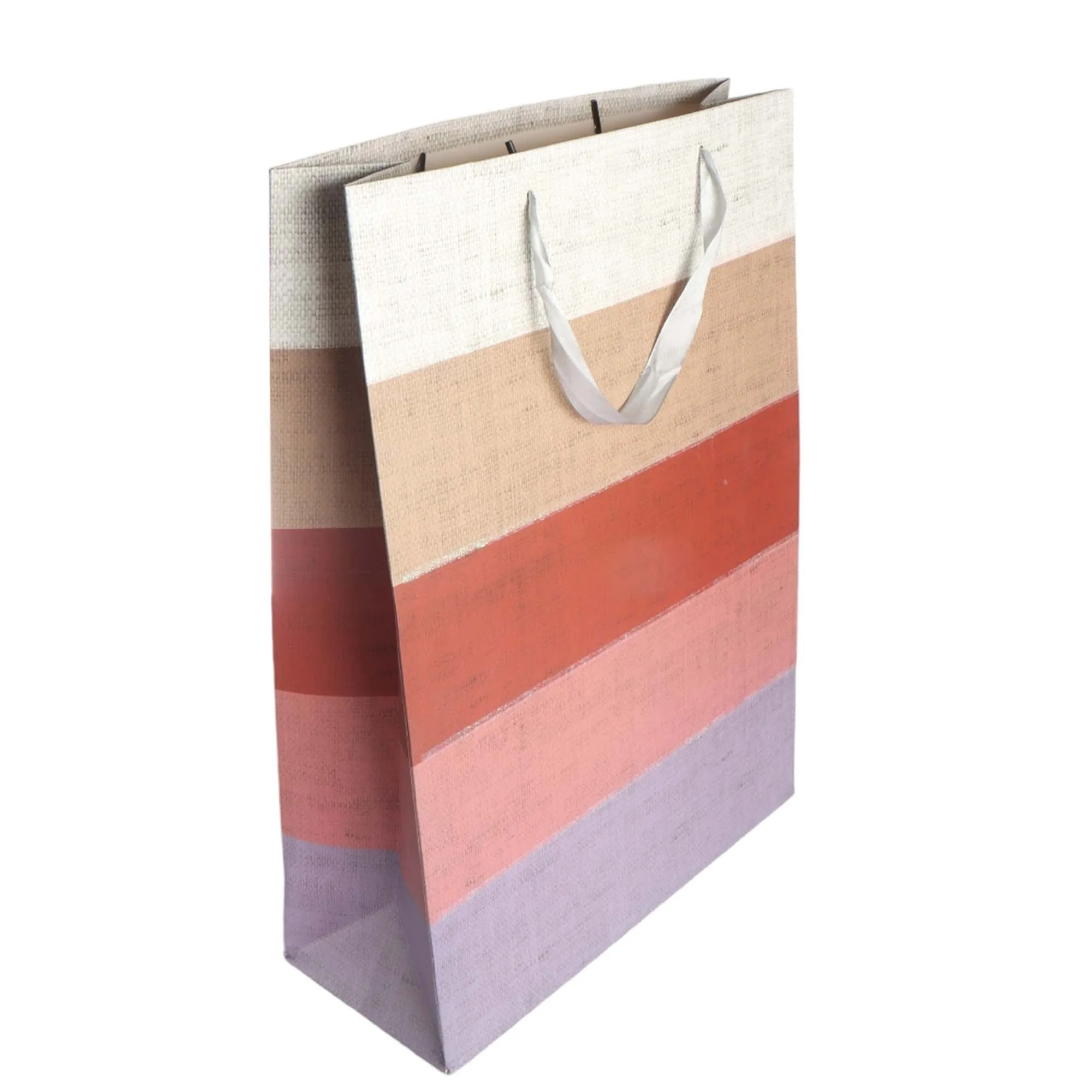Gift Paper Bag  Colour Stripes 18x23cm Small