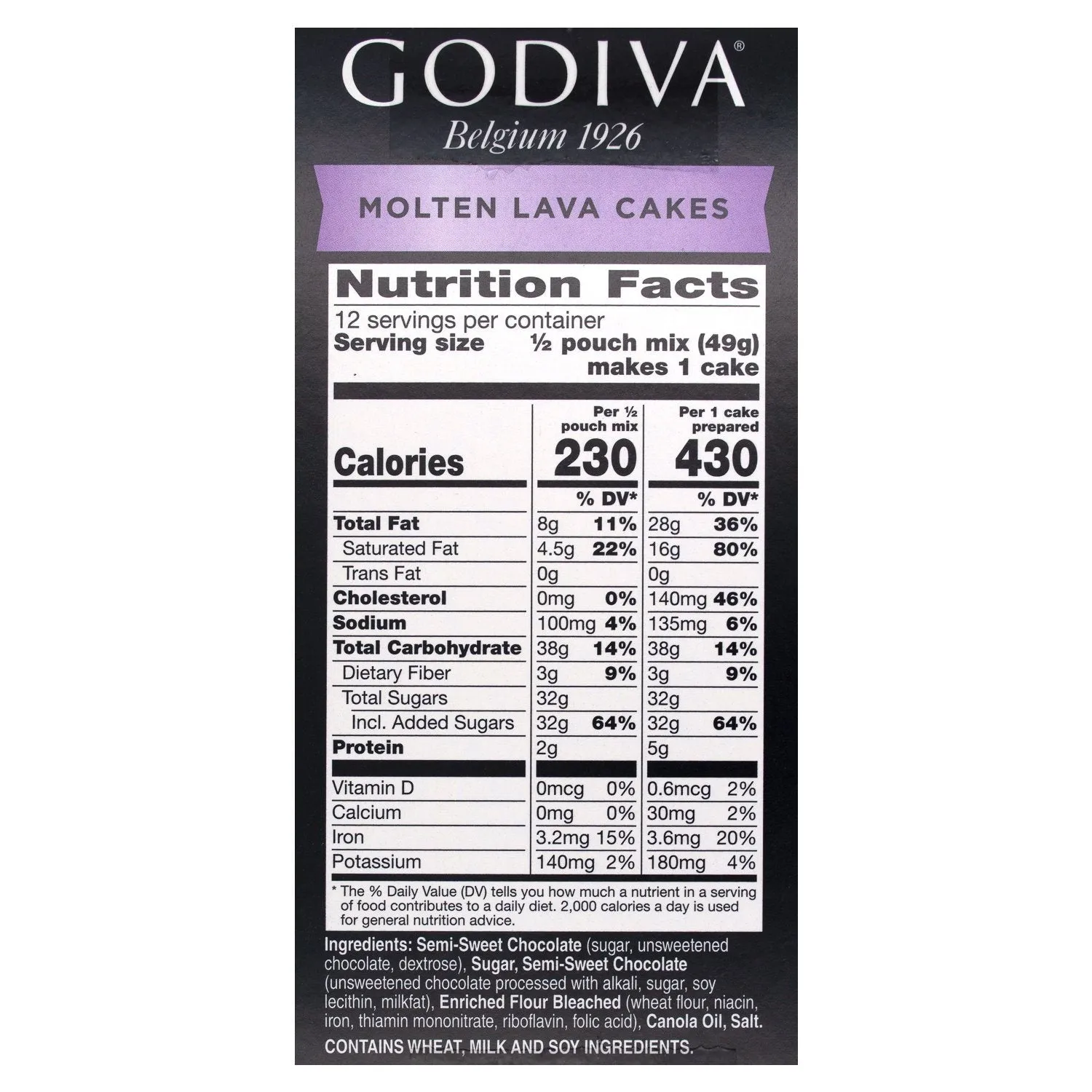 Godiva Baking Mixes