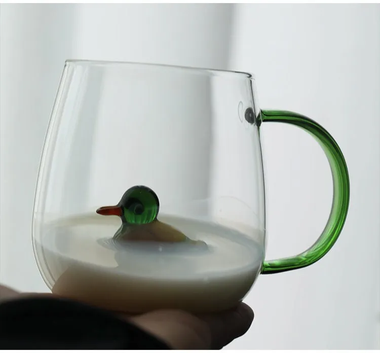 Gohobi Animal & Plant Colourful Glass Tea Mug