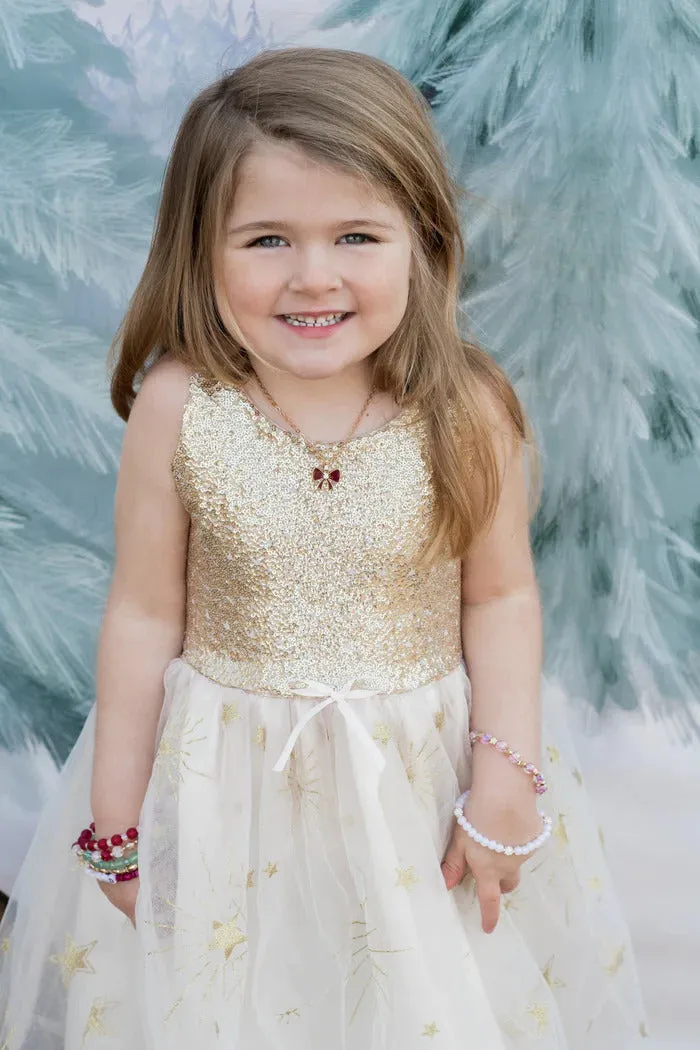 Gold Glam Party Dress Size 5-6