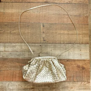 Gold Metallic Handbag (Like New Condition!)