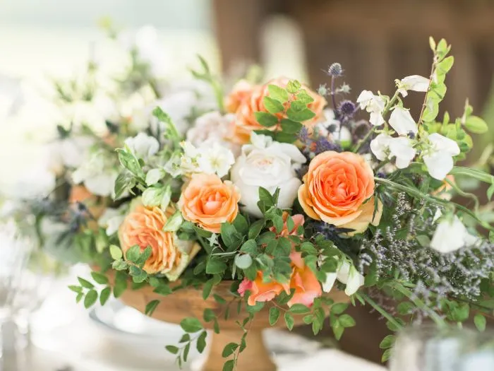 Graceful Coral Garden Wedding
