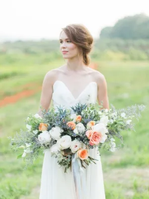 Graceful Coral Garden Wedding