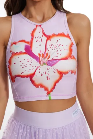 Graceful Lily Tank Top - Pink