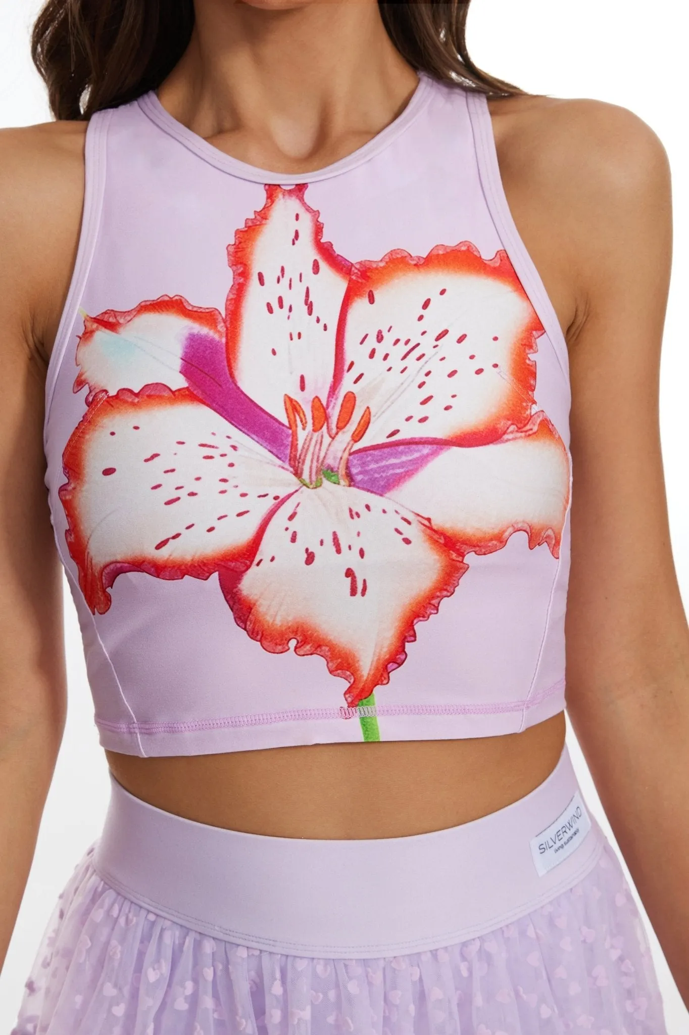 Graceful Lily Tank Top - Pink