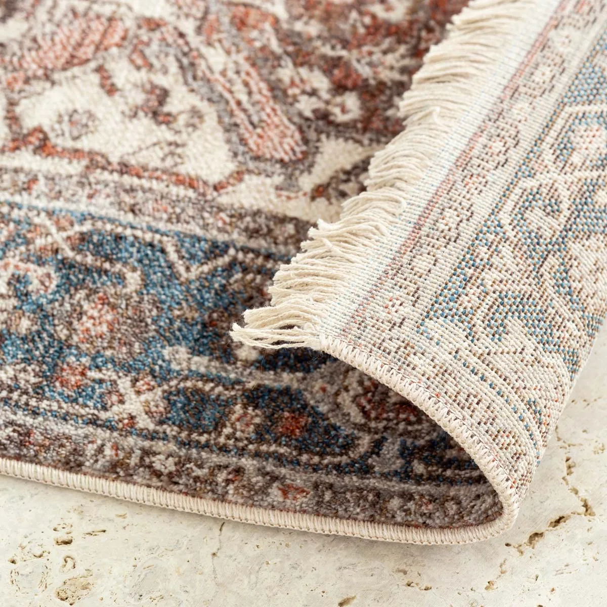 Graceful Persian Border Rug - Wine　120×180