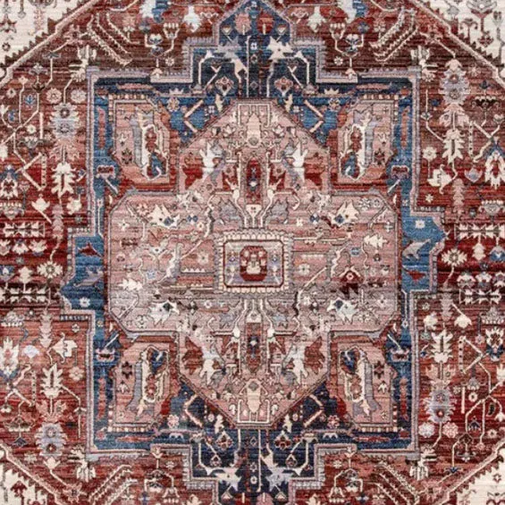 Graceful Persian Border Rug - Wine　120×180