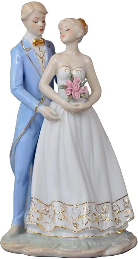 Graceful Porcelain Couple Art