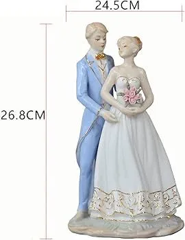 Graceful Porcelain Couple Art