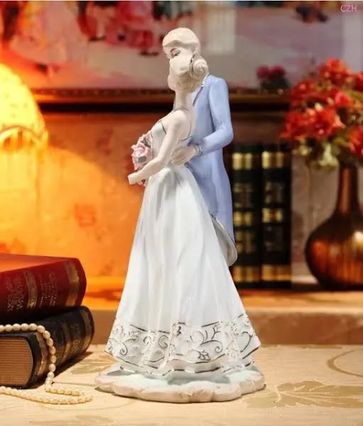 Graceful Porcelain Couple Art
