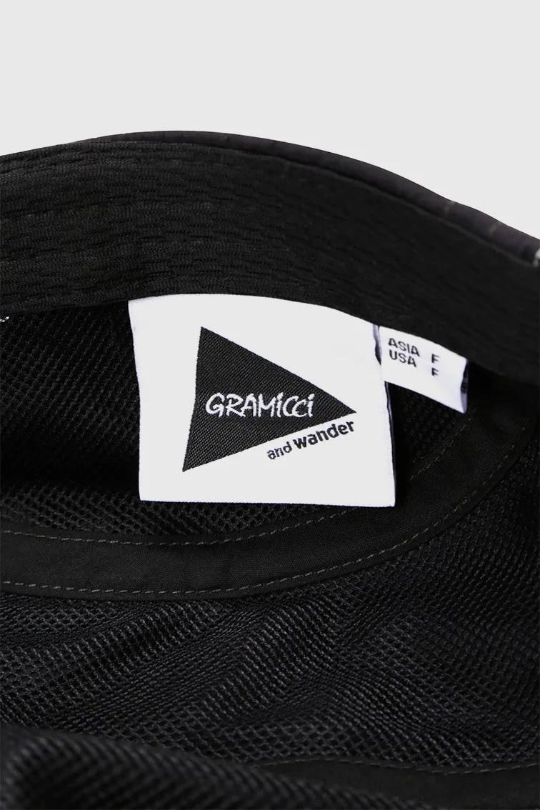Gramicci x and wander Patchwork Wind Cap - Black