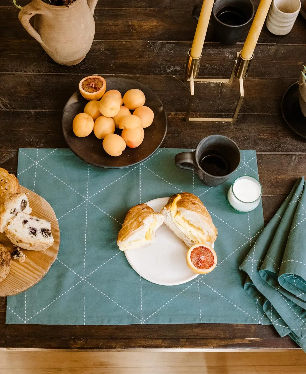 Graph Cotton Placemats - Set of 2