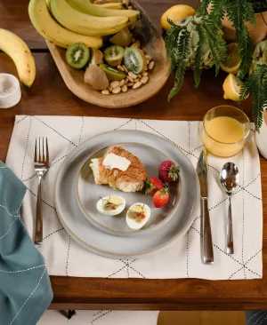 Graph Cotton Placemats - Set of 2