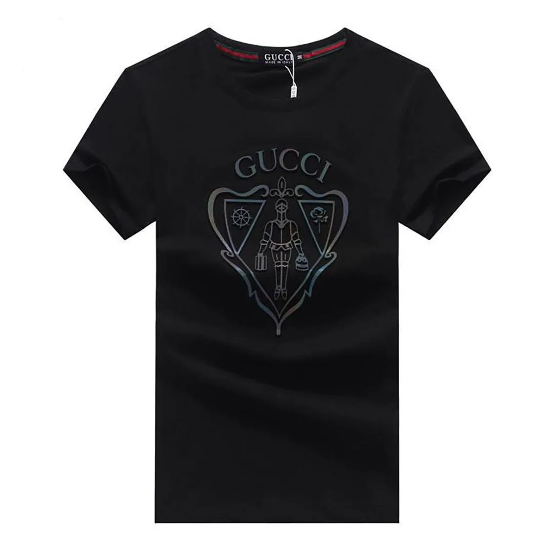 Guc T-Shirt With exquisite Logo Design-Black