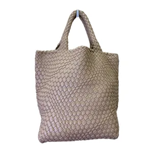 Handbag By Lulu In Taupe, Size:Large