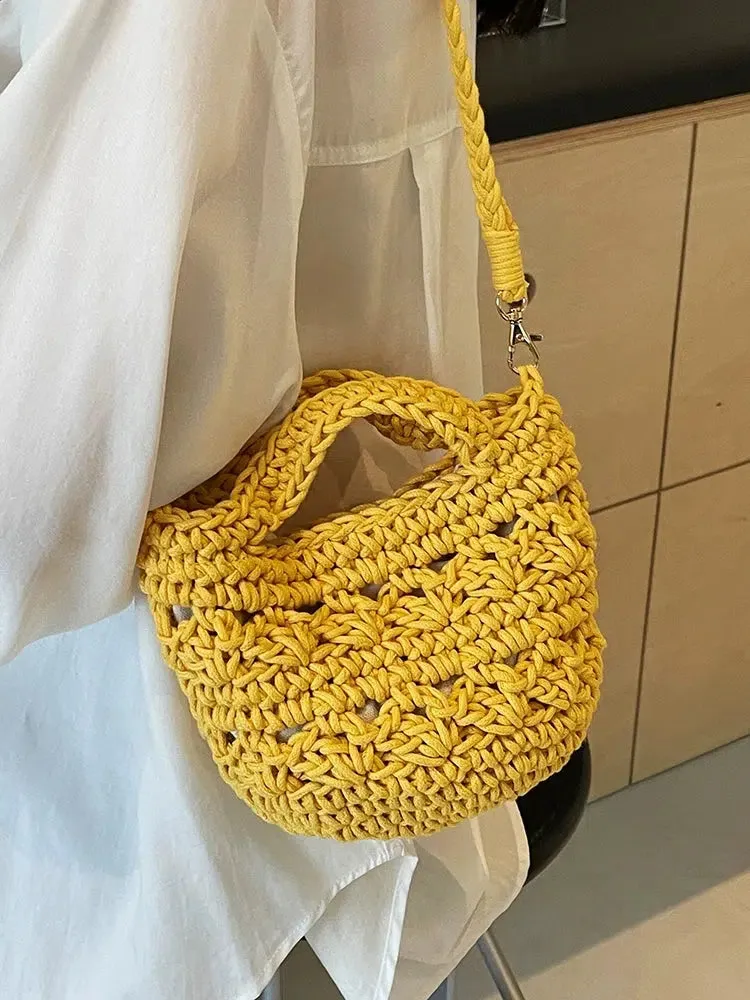 Handwoven Crochet Shoulder Bag