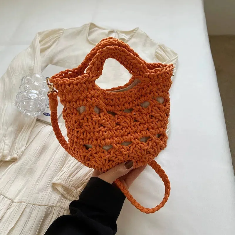 Handwoven Crochet Shoulder Bag