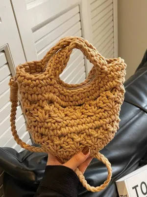 Handwoven Crochet Shoulder Bag