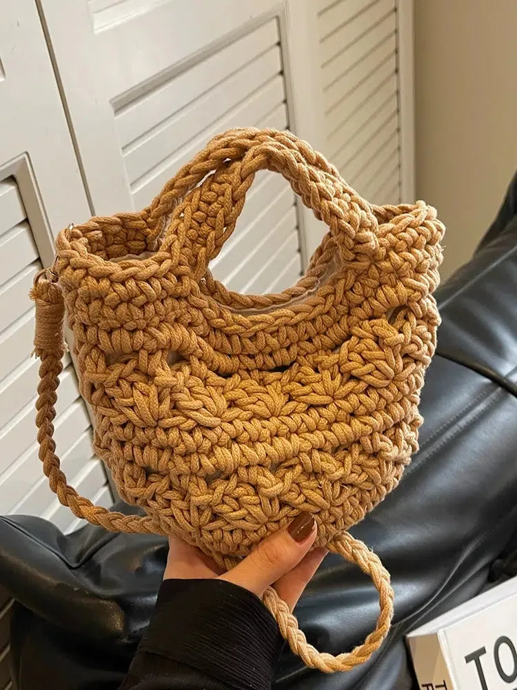 Handwoven Crochet Shoulder Bag