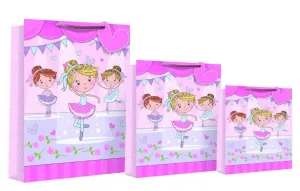 Happy Birthday Design Gift Bag 26 x 10 x 21cm - Ballerina Medium