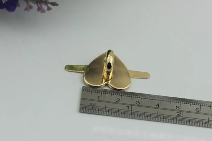 Heart Arch Bridge Purse Label 1/10pcs Bag Hardware Charm Gold Silver Handmade Purse Handbag Making Metal Decoration 25mm Wholesale Supplies