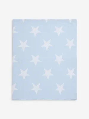 HOP Baby Light Blue Star Design Cotton Blanket