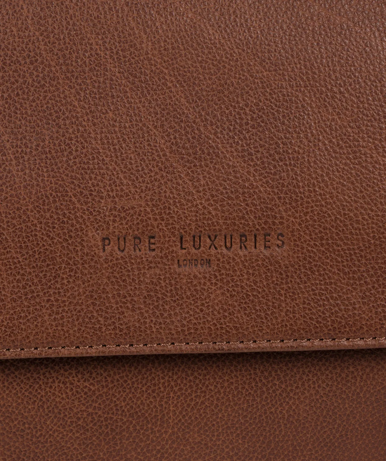 'Idris' Hazelnut Leather Briefcase