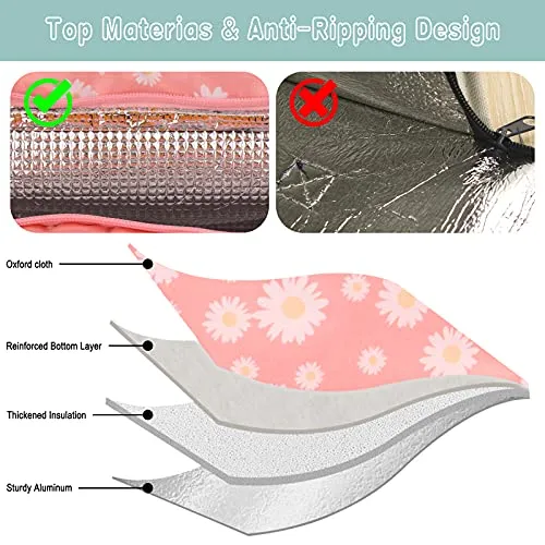 Insulated Leakproof Reusable Lunch Tote Bag for School, Work or Travel  (4 colors)