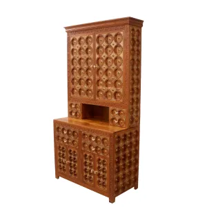 Intricate Brass Detailed Cabinet
