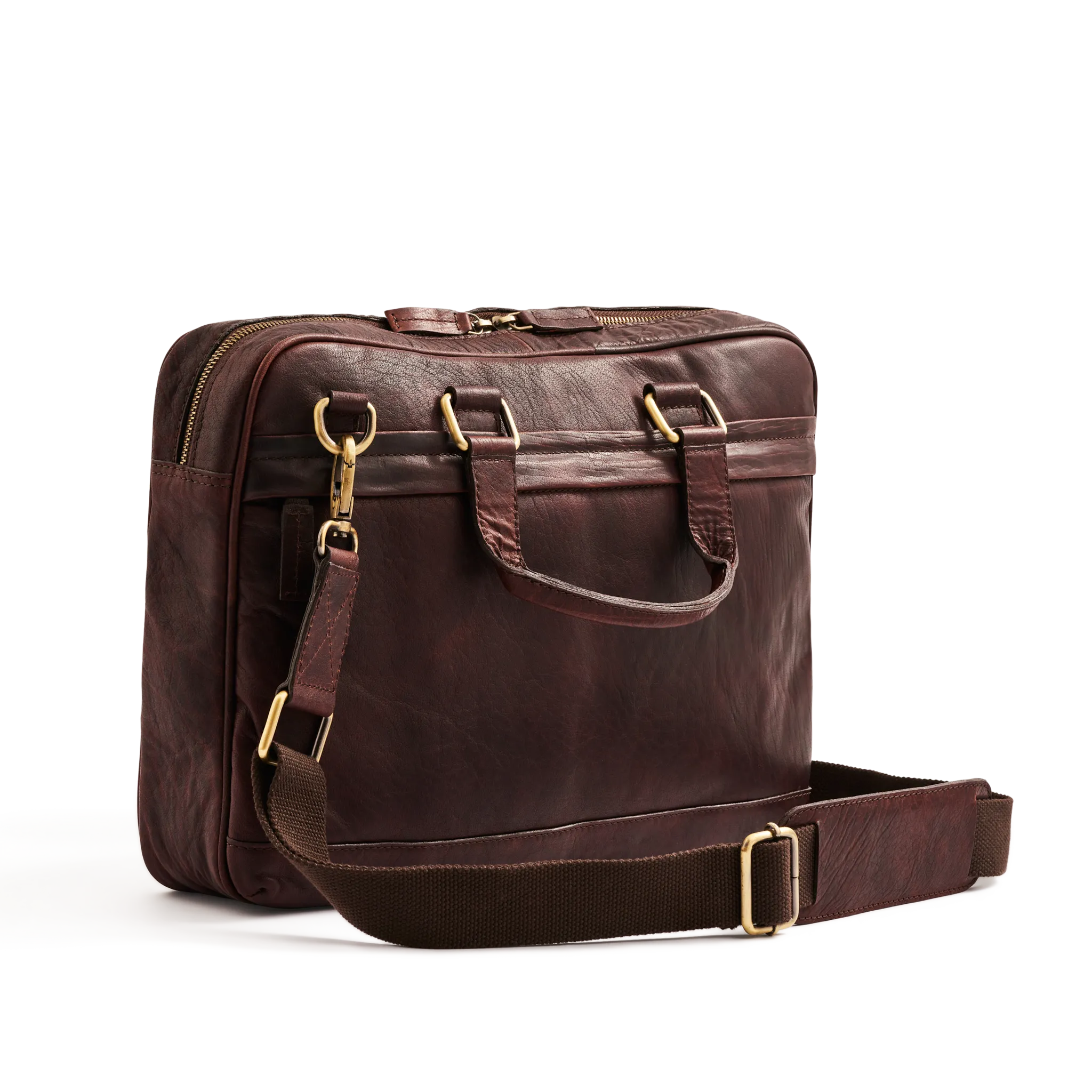 JAMES XLI STEVEN BRIEFCASE BROWN